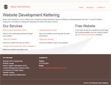 Tablet Screenshot of binarywebsolutions.co.uk